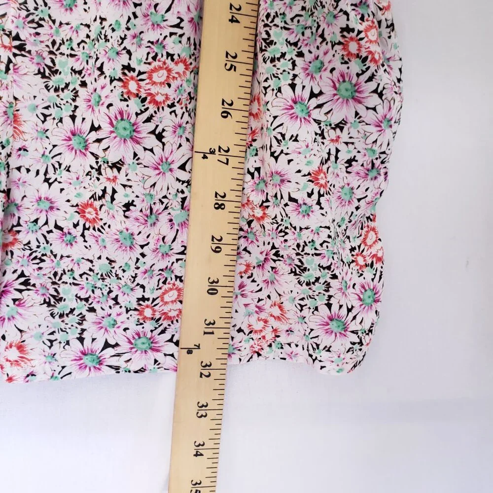 Passport Multicolor Colorful Thin Overall Shorts Romper with Pockets Size S - Picture 8 of 16